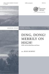 Ding, Dong! Merrily on High! SATB choral sheet music cover